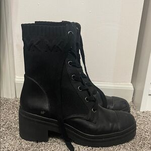 Michael Kors Black Lace-Up Women's Boots